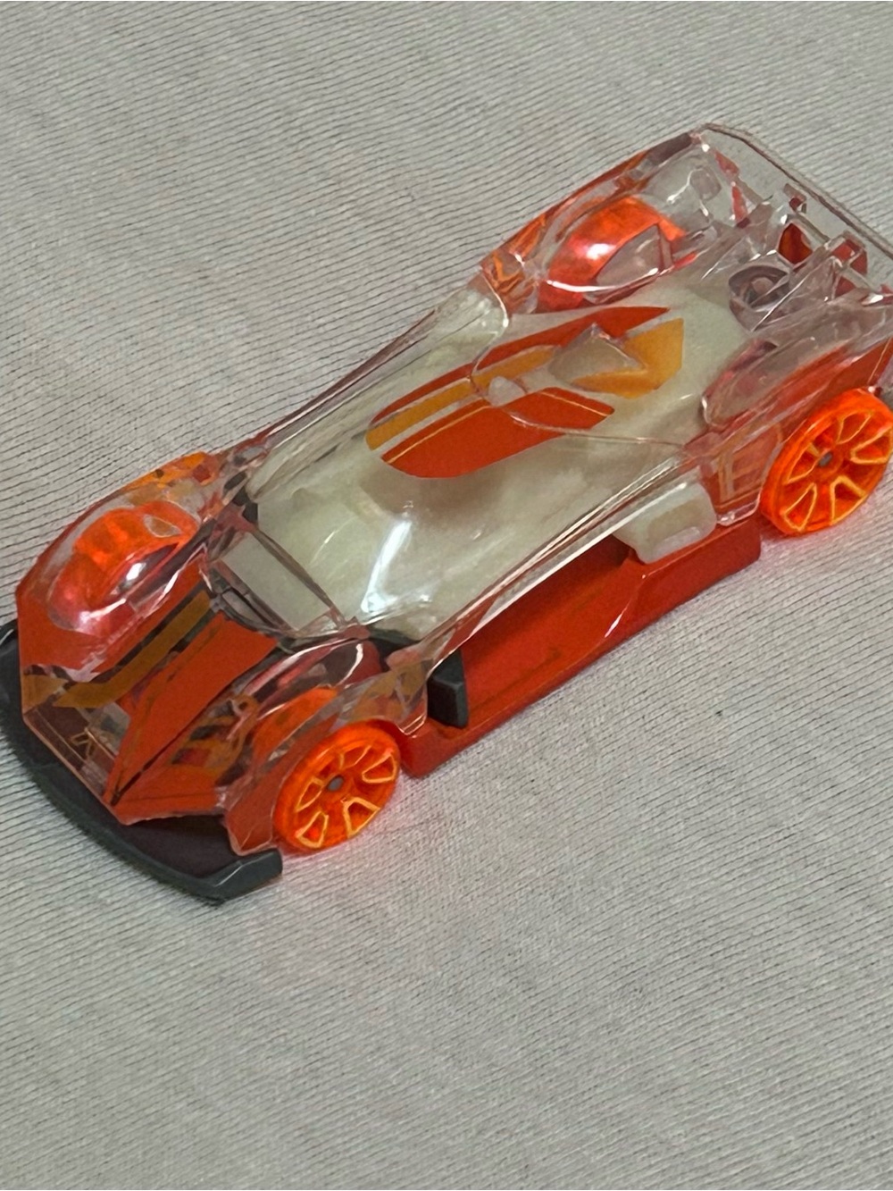 Hot Wheels Turbine Sublime Clear Orange Glow X-Raycers HCT34 Loose 1:64